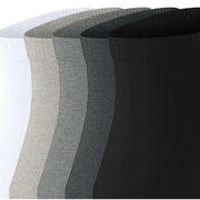 Esprit Solid Mix 5 Pack Sneaker Socks - Black/Grey -