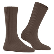 Falke Cosy Wool Boot Socks - Jasper Brown