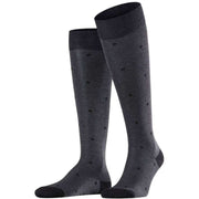 Falke Dot Knee-High Socks - Anthracite Melange Grey