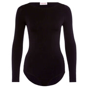 Falke Fine Cotton Long Sleeved Bodysuit - Black