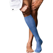 Falke No13 Finest Piuma Cotton Knee High Socks - Bleue