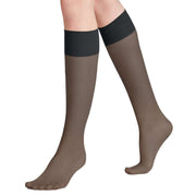 Falke Pure Matt 20 Denier Knee High Stockings - Black
