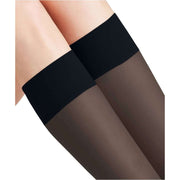 Falke Pure Matt 20 Denier Knee High Stockings - Marine Navy