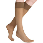 Falke Pure Matt 20 Denier Knee High Stockings - Sun Beige