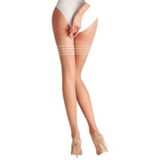 Falke Pure Matt 20 Denier Stay Up Stockings - Powder Tan