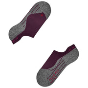 Falke RU3 Comfort No Show Socks - Dark Mauve