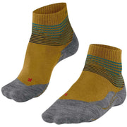 Falke Trekking 5 Offset Sneaker Socks - Mustard