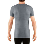 Falke Wool-Tech Light Regular Fit Short Sleeve Shirt - Heather Grey