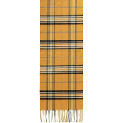 Fraas Checked Scarf - Mustard Yellow