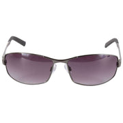 French Connection Wrapped Metal Sunglasses - Dark Gunmetal Grey