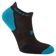 Hilly Active Socklet Min Twin Pack Socks - White/Black/Peacock