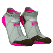 Hilly Marathon Fresh Min Socklets - Sage/Fluo Pink