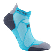 Hilly Marathon Fresh Socklets - Peacock Blue/Charcoal