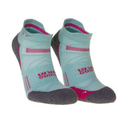 Hilly Supreme Socklet Med Socks - Aquamarine/Grey Marl