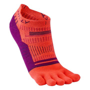 Hilly Toes Socklet Min Socks - Hot Coral/Grape Juice/Charcoal