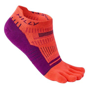 Hilly Toes Socklet Min Socks - Hot Coral/Grape Juice/Charcoal