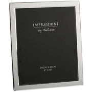 Juliana Impressions Silver Plated Flat Edge Photo Frame 8x10 - Silver