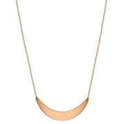 KJ Beckett Crescent Bar Necklace - Rose Gold