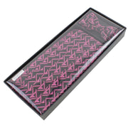Knightsbridge Neckwear Bow Tie and Cummerbund Set - Black/Pink