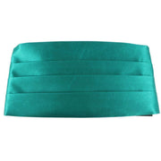 Knightsbridge Neckwear Bow Tie and Cummerbund Set - Teal