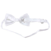 Knightsbridge Neckwear Bow Tie and Cummerbund Set - White