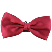 Knightsbridge Neckwear Bow Tie and Cummerbund Set - Wine