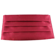 Knightsbridge Neckwear Bow Tie and Cummerbund Set - Wine