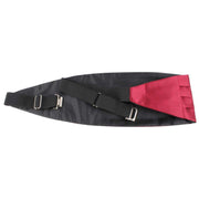 Knightsbridge Neckwear Bow Tie and Cummerbund Set - Wine