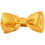 Knightsbridge Neckwear Bow Tie and Cummerbund Set - Yellow