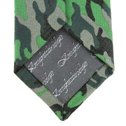 Knightsbridge Neckwear Camo Silk Skinny Tie - Green