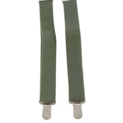 Knightsbridge Neckwear Clip on Braces - Olive