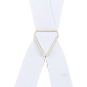 Knightsbridge Neckwear Clip on Braces - White
