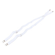 Knightsbridge Neckwear Clip on Braces - White