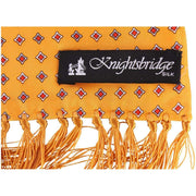 Knightsbridge Neckwear Diamond Aviator Silk Scarf - Orange