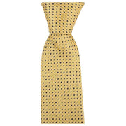 Knightsbridge Neckwear Dotted Tie - Yellow/Navy