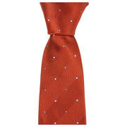 Knightsbridge Neckwear Double Pattern Tie - Burnt Orange