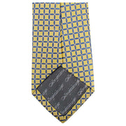 Knightsbridge Neckwear Geometric Tie - Yellow/Blue