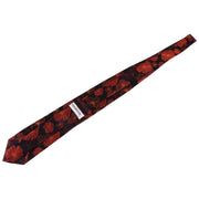 Knightsbridge Neckwear Kensington Floral Silk Tie - Black/Red