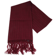 Knightsbridge Neckwear Knitted Wool Scarf - Burgundy