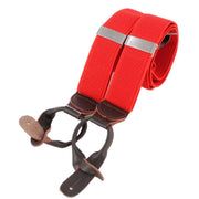 Knightsbridge Neckwear Luxury Braces - Red