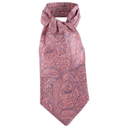 Knightsbridge Neckwear Paisley Silk Cravat - Pink