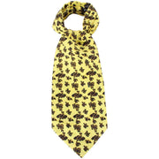 Knightsbridge Neckwear Paisley Silk Cravat - Yellow