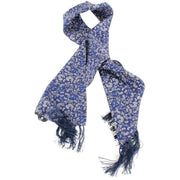 Knightsbridge Neckwear Paisley Silk Scarf - Blue