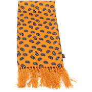 Knightsbridge Neckwear Paisley Silk Scarf - Gold/Navy