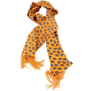 Knightsbridge Neckwear Paisley Silk Scarf - Gold/Navy