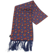 Knightsbridge Neckwear Paisley Silk Scarf - Navy/Red
