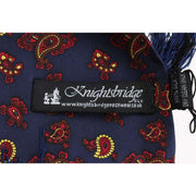 Knightsbridge Neckwear Paisley Silk Scarf - Navy/Red