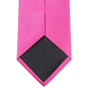 Knightsbridge Neckwear Plain Diagonal Ribbed Tie - Pink