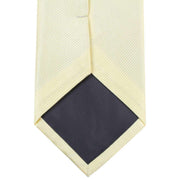 Knightsbridge Neckwear Plain Diagonal Ribbed Tie - Yellow