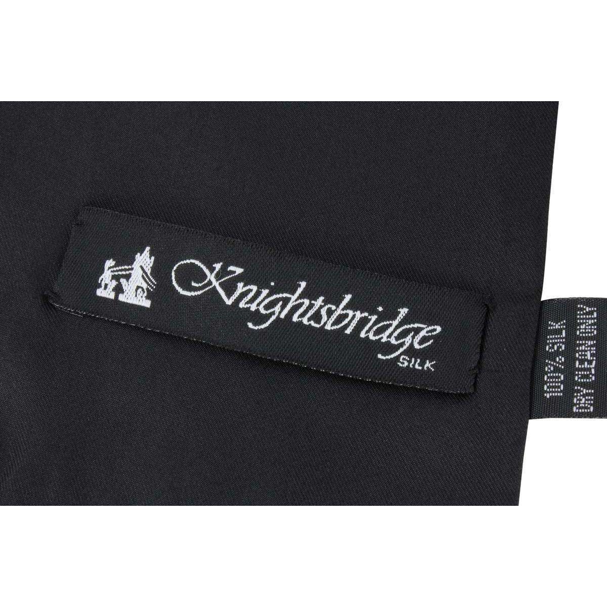 Knightsbridge Neckwear Mens Plain Silk Scarf - White